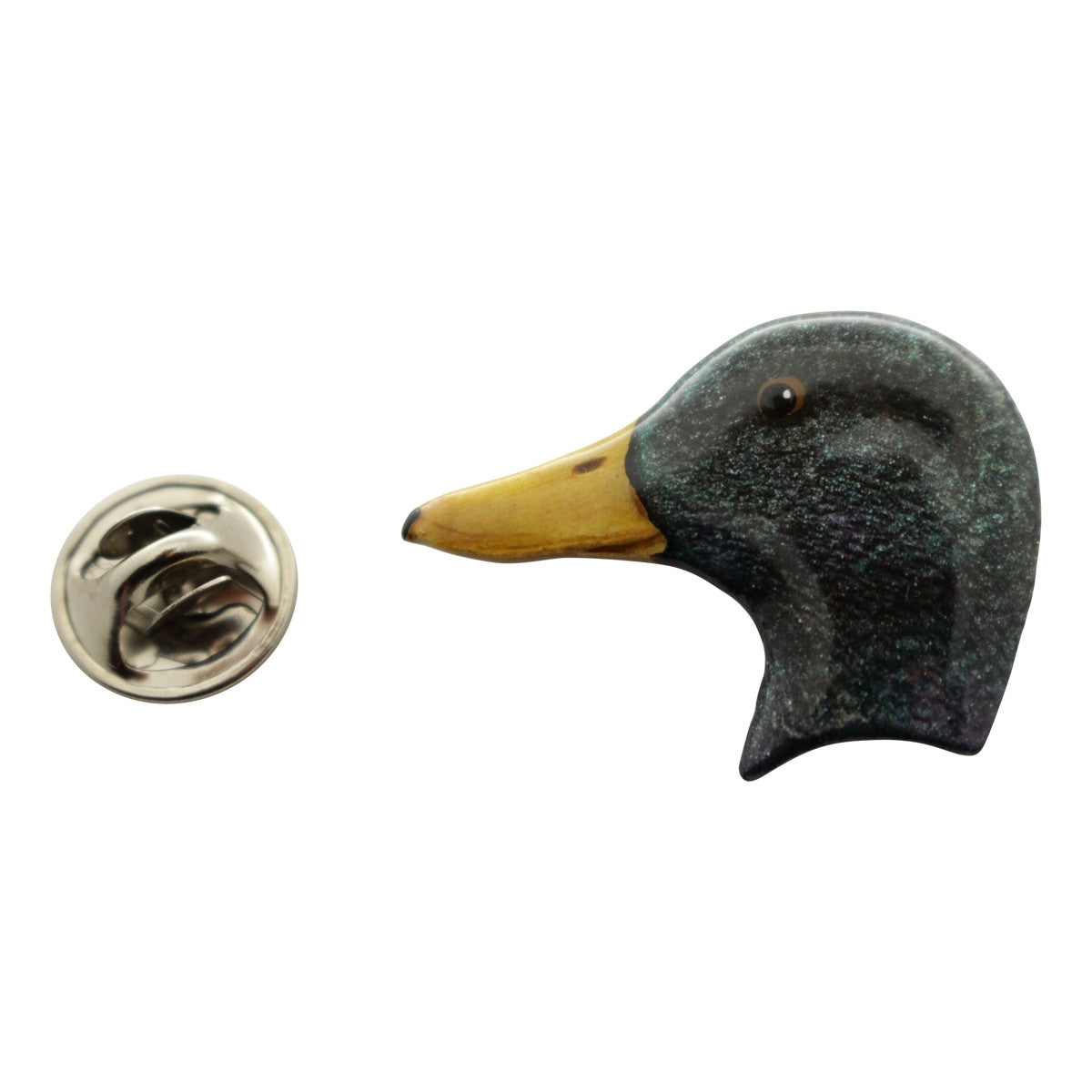 Mallard Head Pin ~ Hand Painted ~ Lapel Pin ~ Hand Painted Lapel Pin ~ Sarah's Treats & Treasures